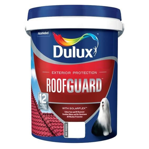 Dulux Roofguard Basic black 20L premium exterior roof paint