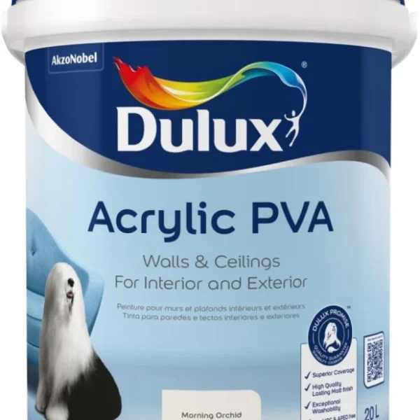 Dulux Acrylic Morning Orchid 20L Premium Interior & Exterior Wall Paint