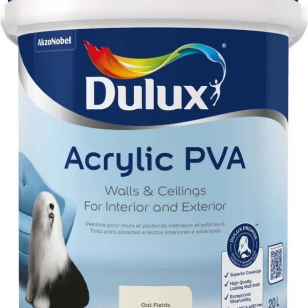 Dulux Acrylic Oat Fields 20L Premium Interior & Exterior Wall Paint