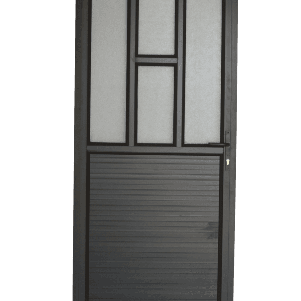 Aluminium Door Full Budget Bronze
