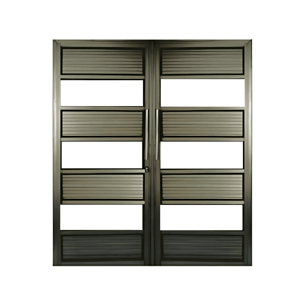 Aluminium Double Door Umzinyathi modern exterior aluminium entrance door for homes and commercial buildings