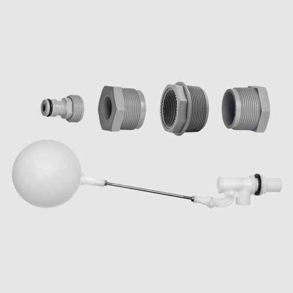 Tank Float Valve Kit for automatic water level control in storage and JoJo water tanks