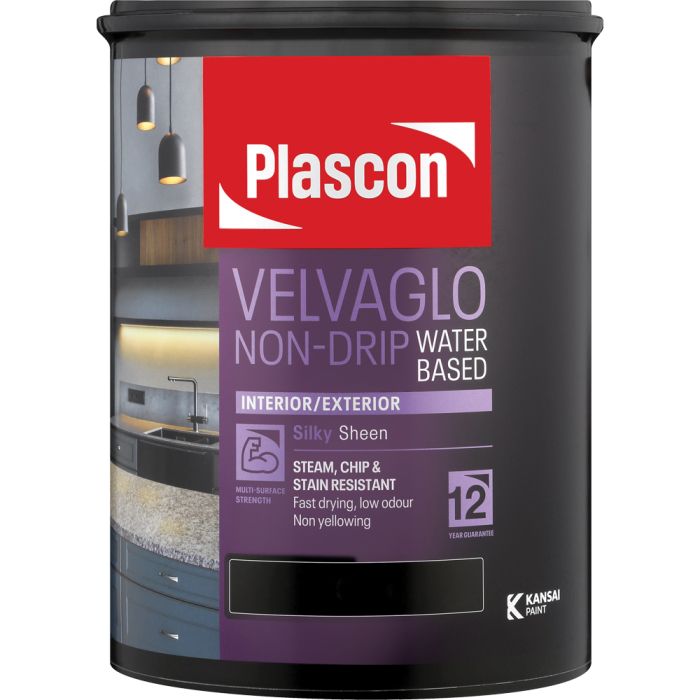 Plascon Velvaglo Water-Based Enamel White 5L